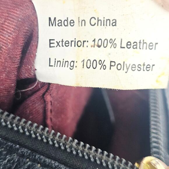 Lodis Black Pebbled Leather Clutch Small Bag Purse Italian Designer Minimalist - Picture 9 of 13